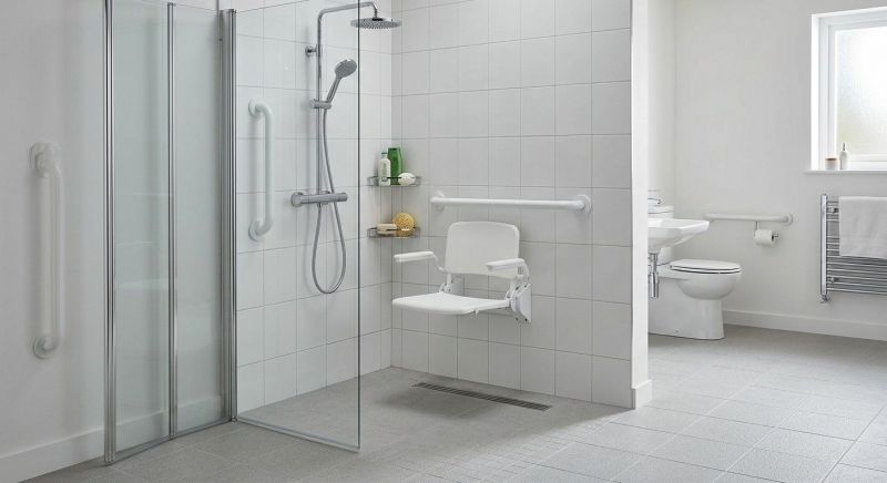 Disability Shower Installation detail